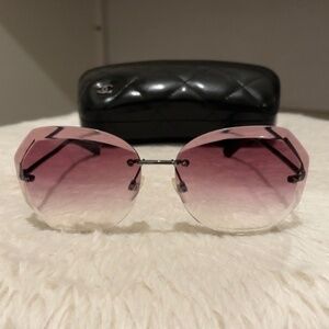 Chanel pink glasses